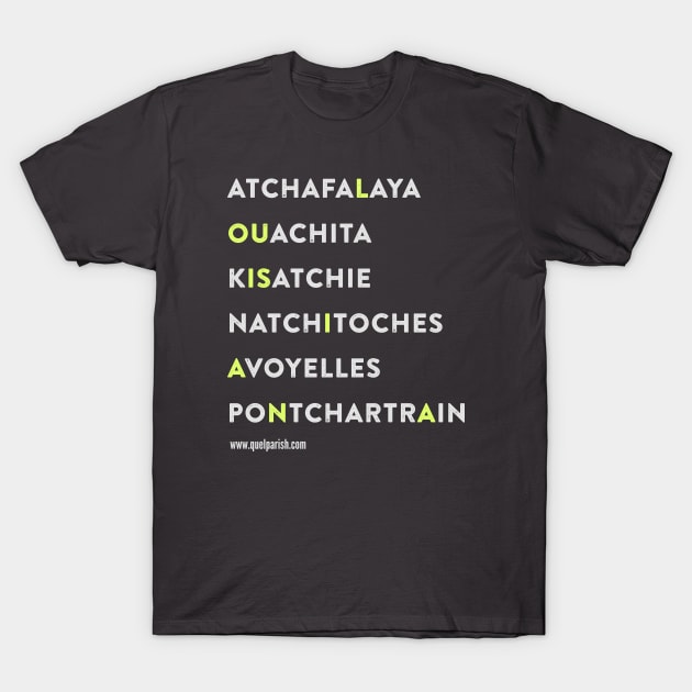 Louisiana Names T-Shirt by quelparish